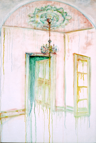 Kirsten K&ouml;tter: Animation, 150 &times;100 cm, &Ouml;l auf Leinwand (Serie Remake), Ausstellung Schlo&szlig; Biebrich (Landesamt f&uuml;r Denkmalpflege) und Rathaus Wiesbaden, 2007