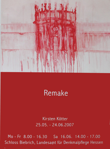 Kirsten K&ouml;tter: Plakat, Ausstellung Schlo&szlig; Biebrich (Landesamt f&uuml;r Denkmalpflege), 2007