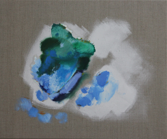 Kirsten K&ouml;tter: ohne Titel, November 2013, 48,5 &times; 59 cm, &Ouml;l, Acryl auf Leinwand