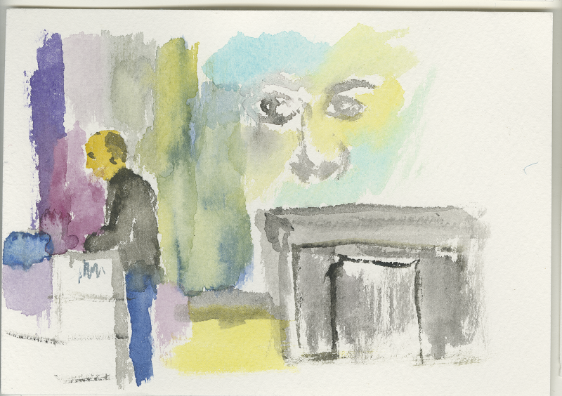 2017-05-10_re-publica_15-00_15-45_skizze, re:publica 17 
  sketch, 12 × 17 cm (Kirsten Kötter)