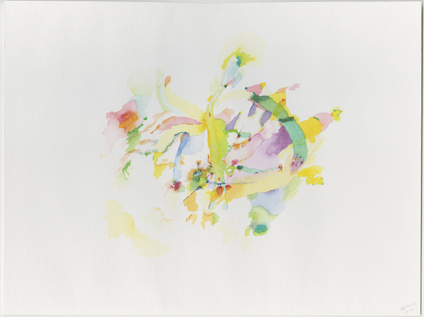 2003-10-29_oberstedten-garten, garden near the wood, Taunus by Oberstedten in Oberursel near Frankfurt/Main, watercolour, 30 × 40 cm (Kirsten Kötter)