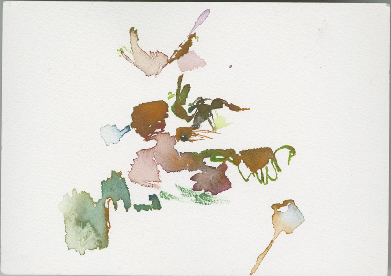 2019-10-13_bad-hersfeld_fulda-sonnenuntergang, watercolour, 12 x 17 cm (Kirsten Kötter)