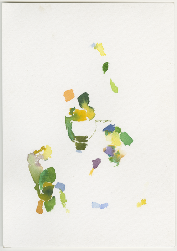 2020-04-20_raps-sonne-fischteich_17_24, watercolour, 24 &times; 17 cm (Kirsten Kötter)