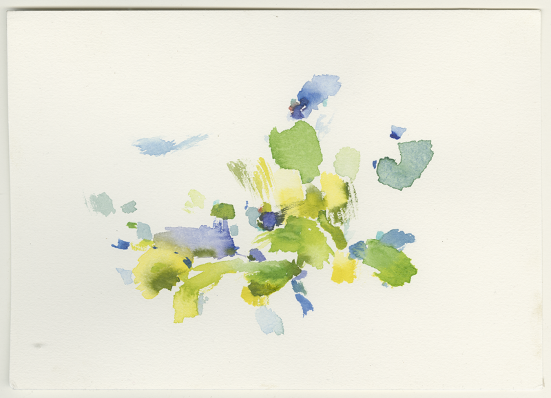 2020-05-29_wehen-ueber-bornhof, watercolour, 17 &times; 24 cm (Kirsten Kötter)