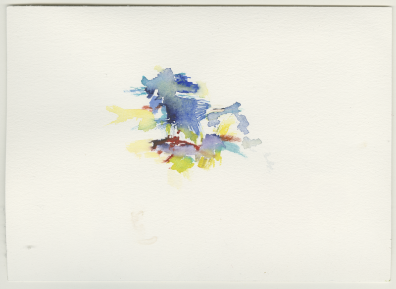 2021-10-31_fischteich_17-24, watercolour, 17 &times; 24 cm (Kirsten Kötter)