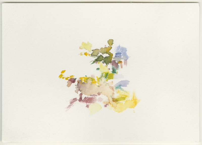 2021-12-18_kl-feldberg-lichtung, watercolour, 12 &times; 17 cm (Kirsten Kötter)