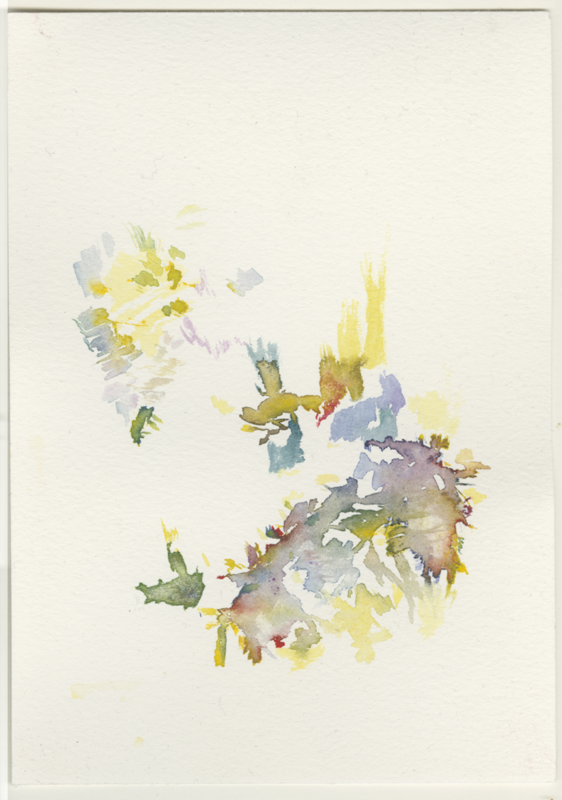 2022-01-08_budenheim-wiese-n-krappen-ueberschwemmung, watercolour, 17 &times; 12 cm (Kirsten Kötter)