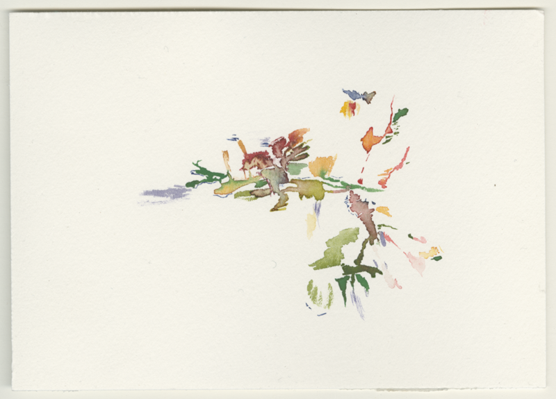 2022-01-14_heimbacher-berg, watercolour, 12 &times; 17 cm (Kirsten Kötter)